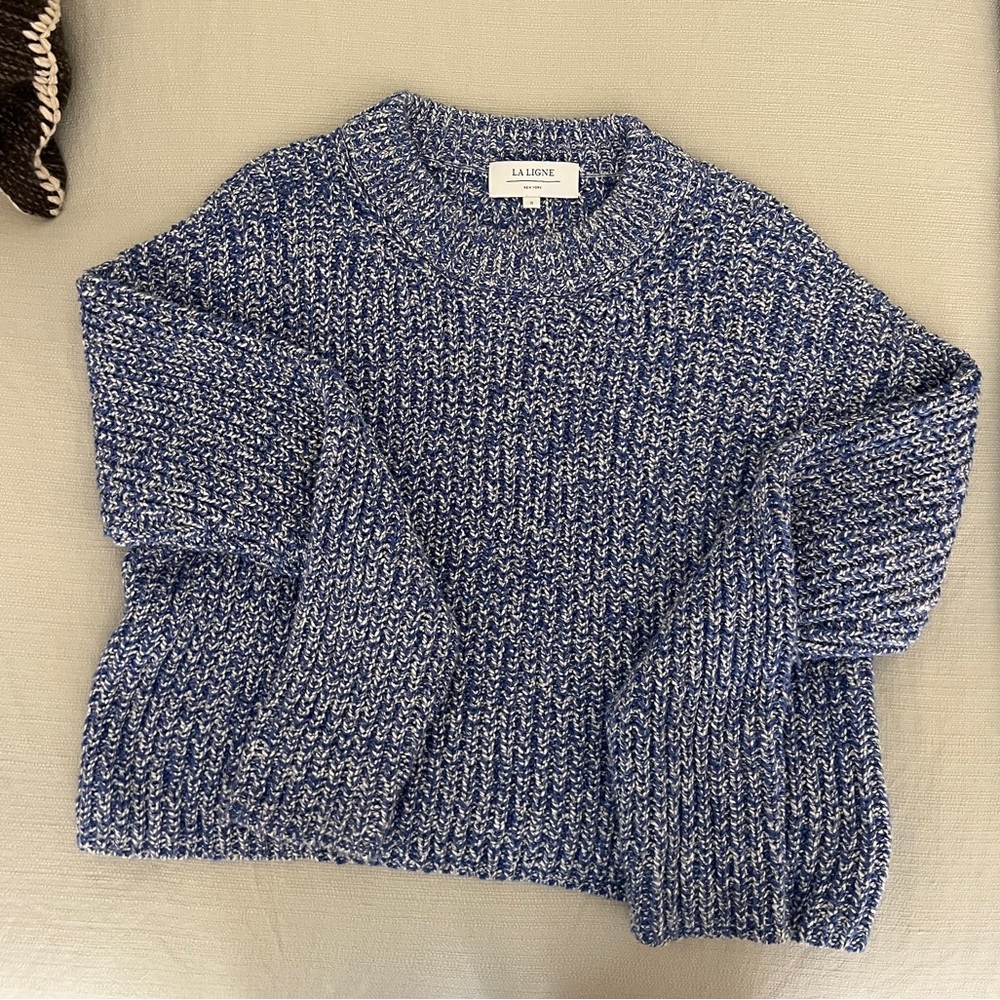 La Ligne Chunky Blue Sweater